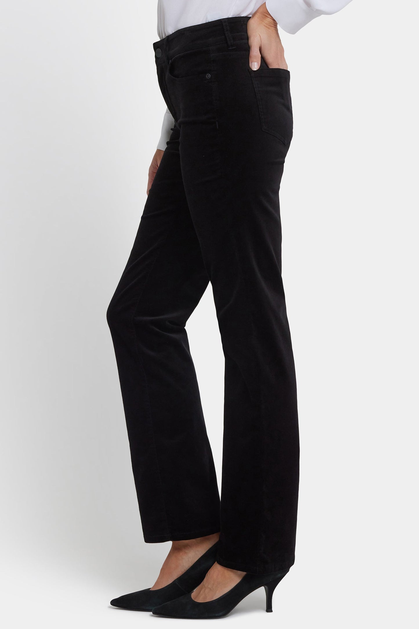 Marilyn Straight Pants In Petite - Black
