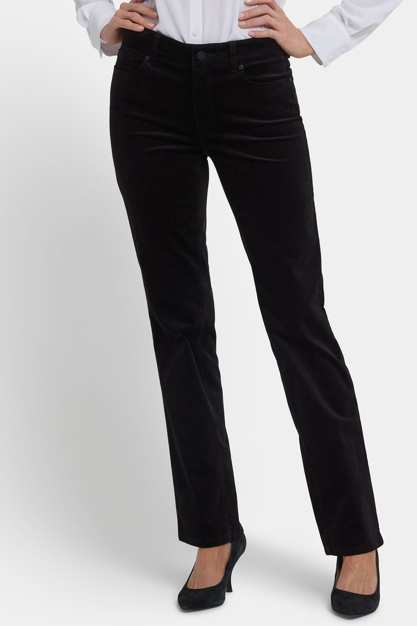 Marilyn Straight Pants In Petite - Black