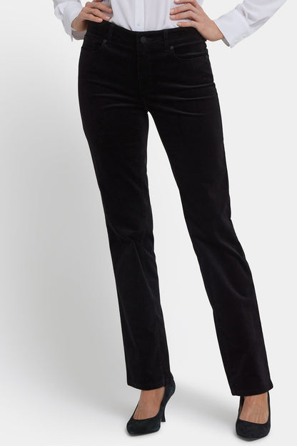 Marilyn Straight Pants In Petite - Black