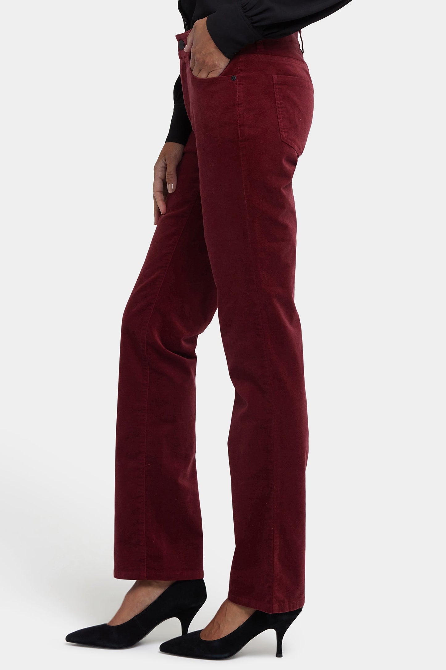 Marilyn Straight Pants In Petite - Wild Currant