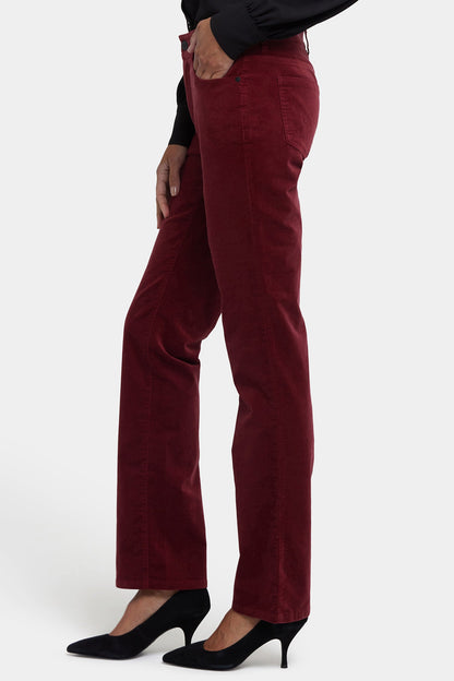 Marilyn Straight Pants In Petite - Wild Currant