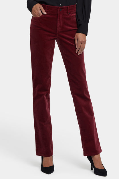 Marilyn Straight Pants In Petite - Wild Currant