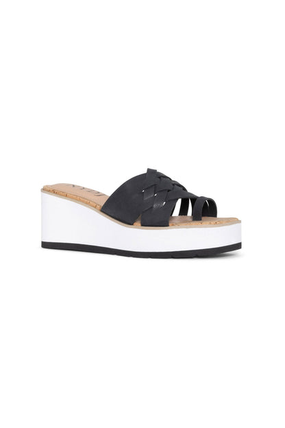 Reesie Wedge Sandals - Black
