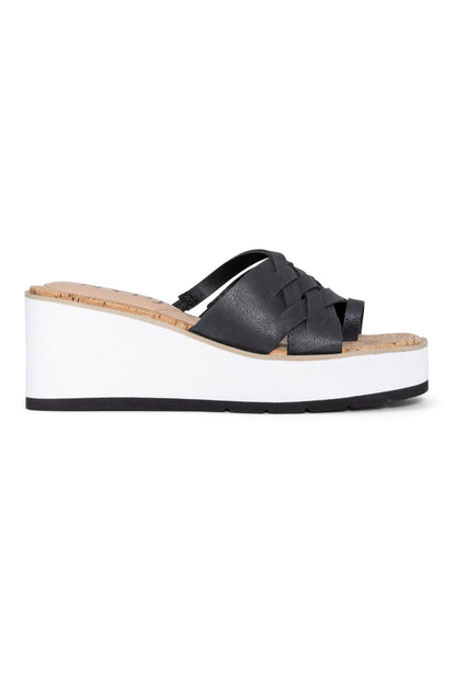 Reesie Wedge Sandals - Black