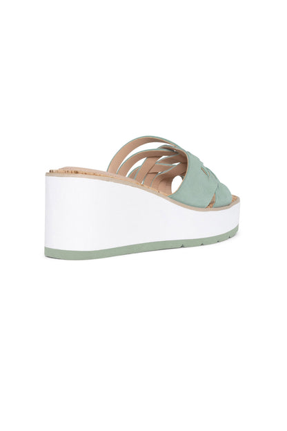 Reesie Wedge Sandals - Jade