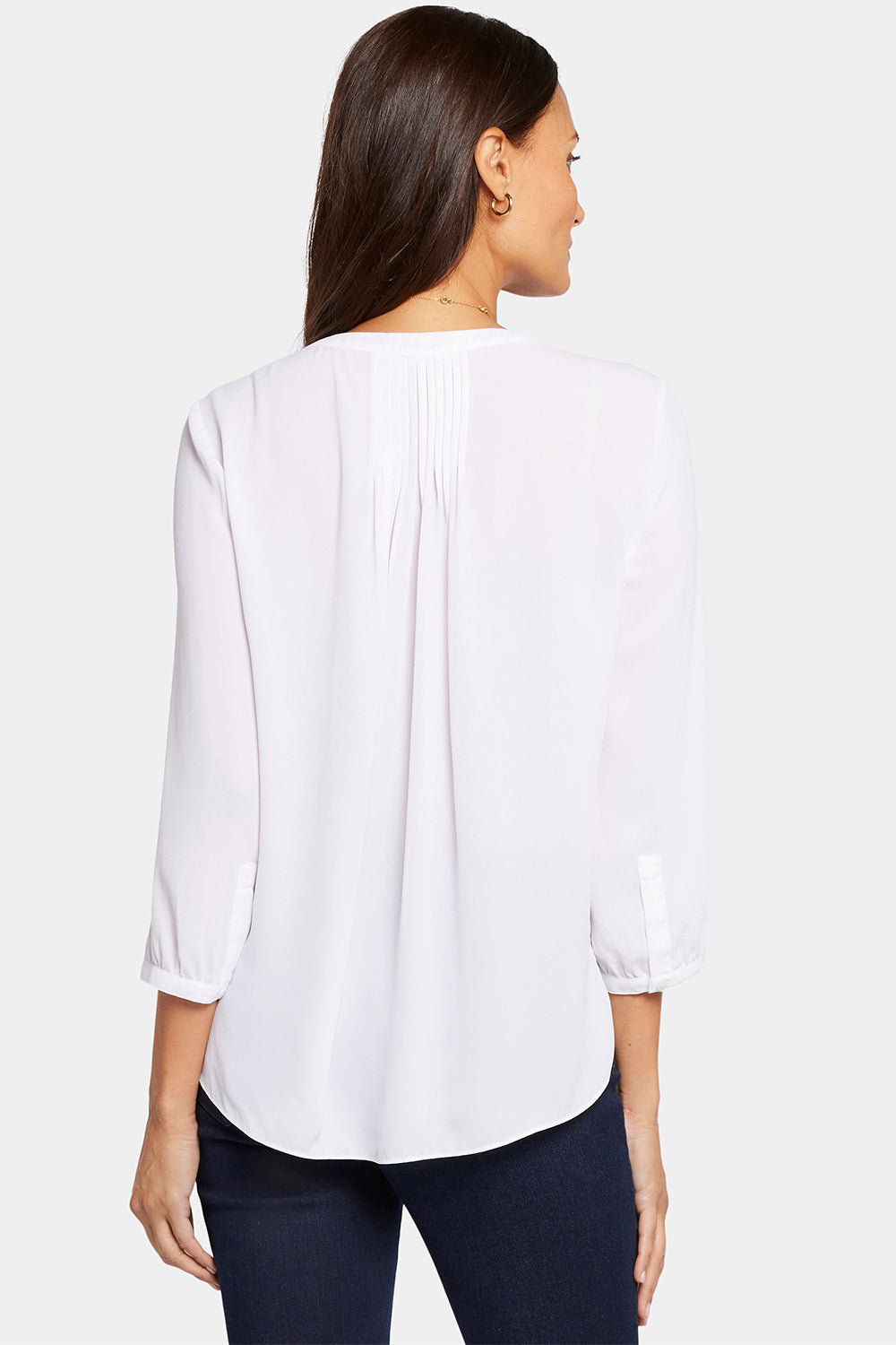 Pintuck Blouse - Optic White