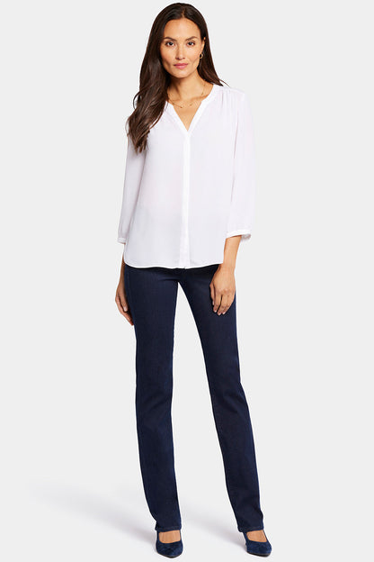 Pintuck Blouse - Optic White