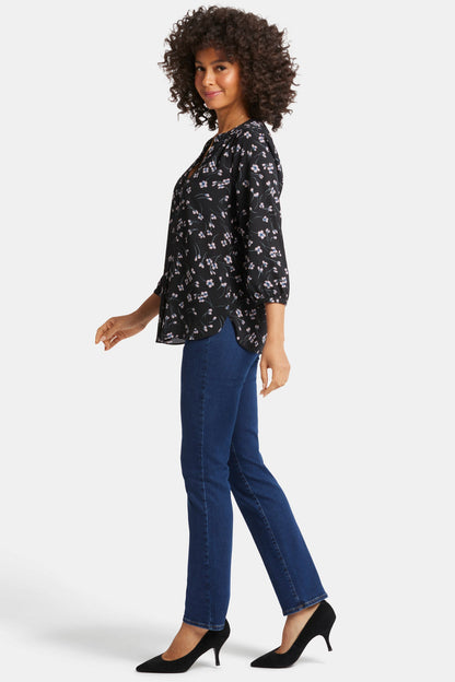 Pintuck Blouse - Cascade Petals