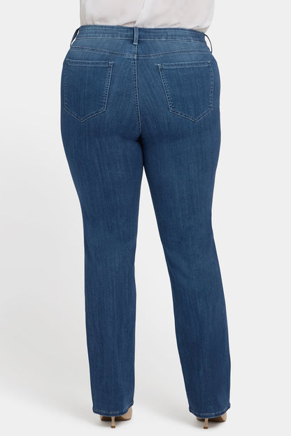 Marilyn Straight Jeans In Plus Size - Cool Marine
