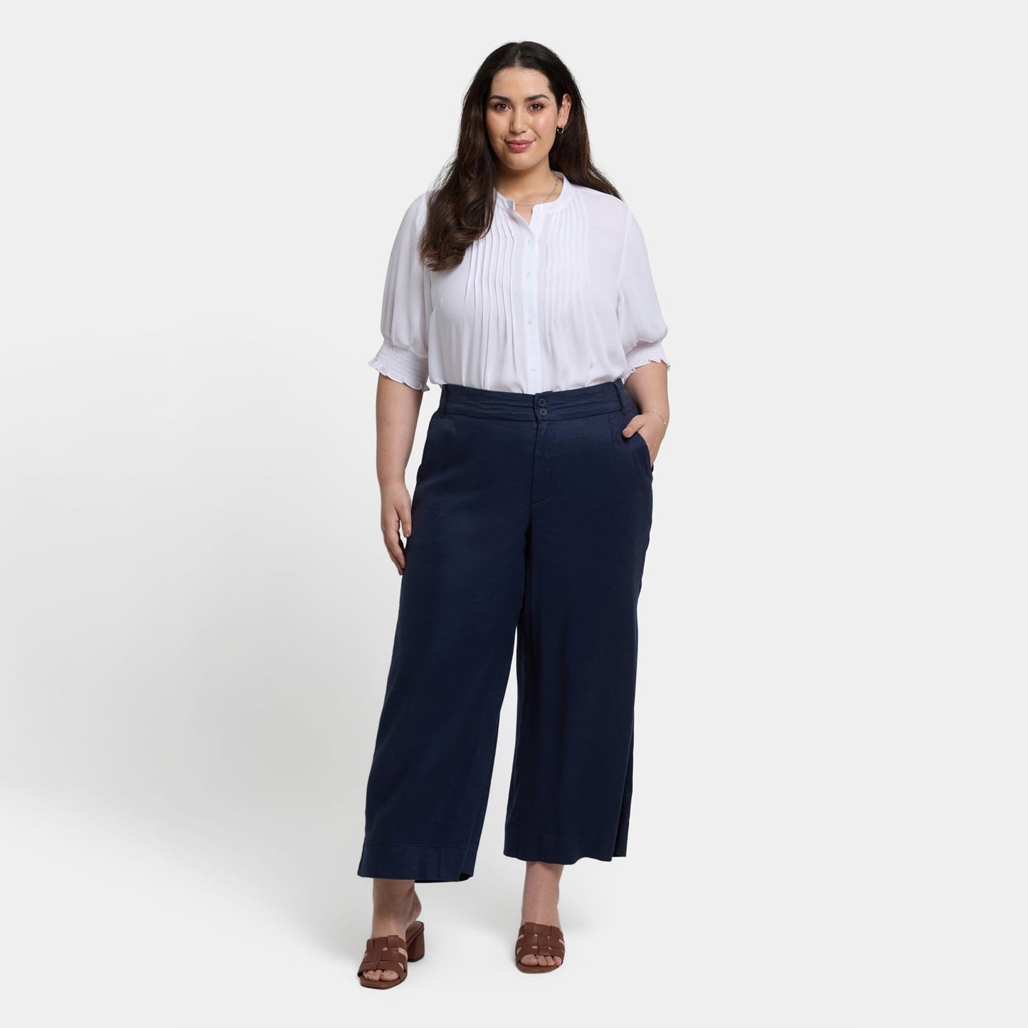 Waverly Trouser Pants In Plus Size - Oxford Navy