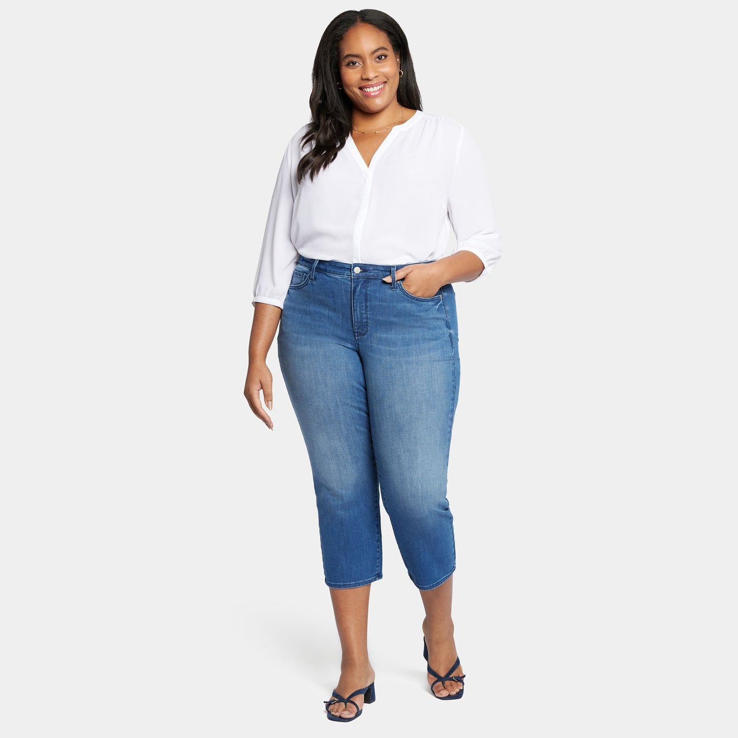 Relaxed Piper Crop Jeans In Plus Size - Melody