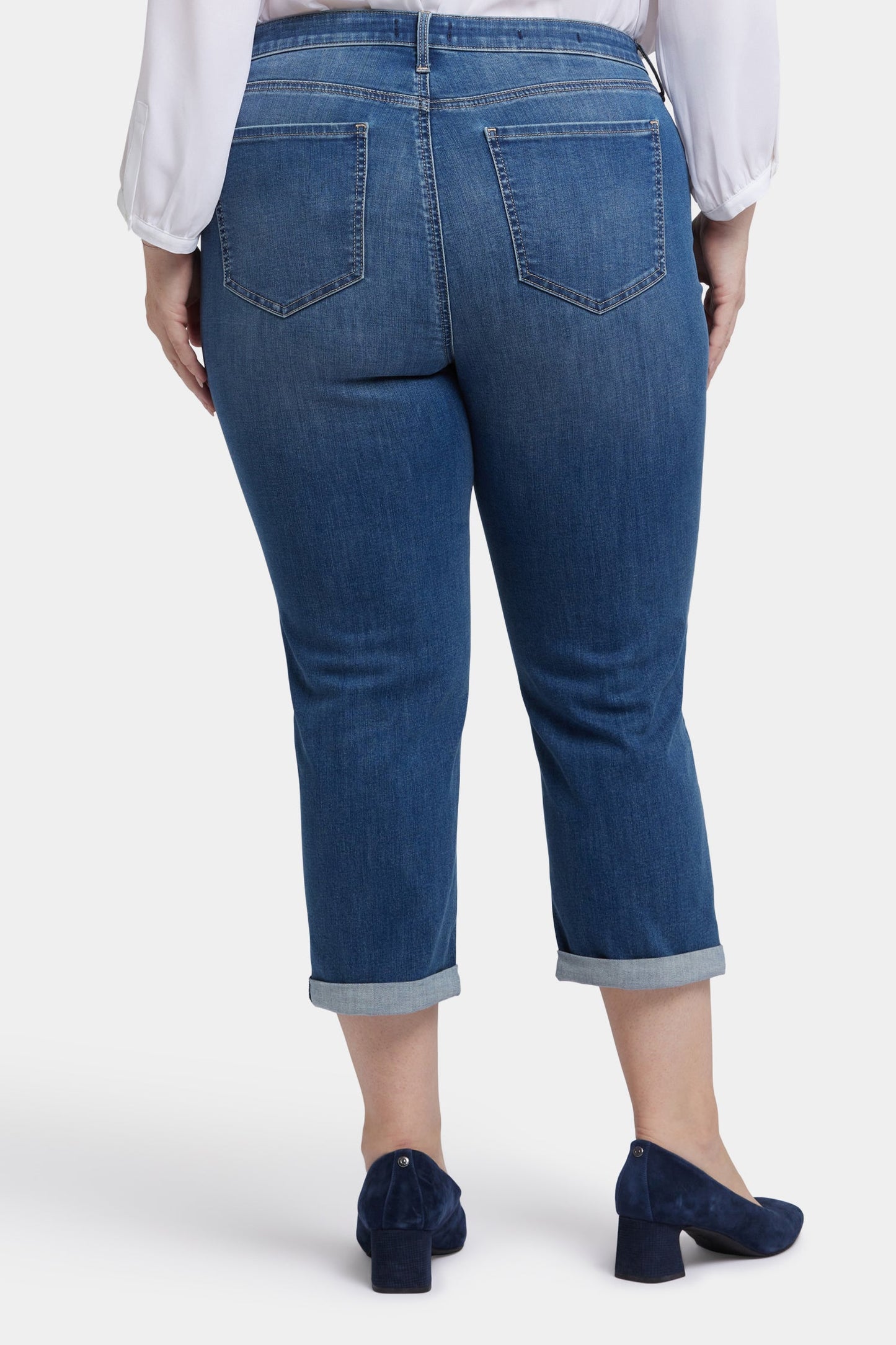 Chloe Skinny Capri Jeans In Plus Size - Costa Brava