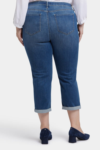 Chloe Skinny Capri Jeans In Plus Size - Costa Brava