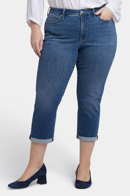 Chloe Skinny Capri Jeans In Plus Size - Costa Brava