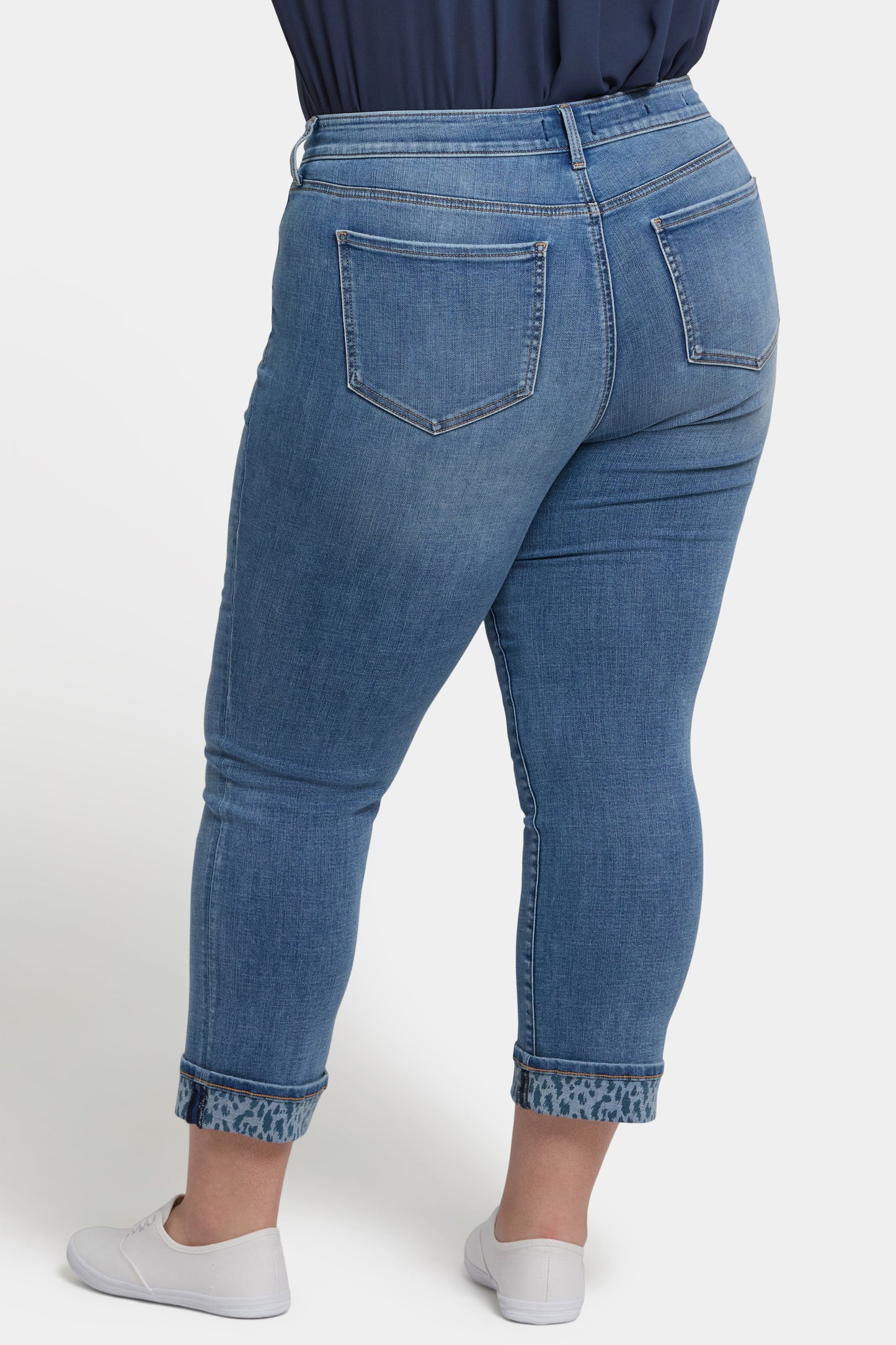 Marilyn Straight Ankle Jeans In Plus Size - Barcelona Breeze