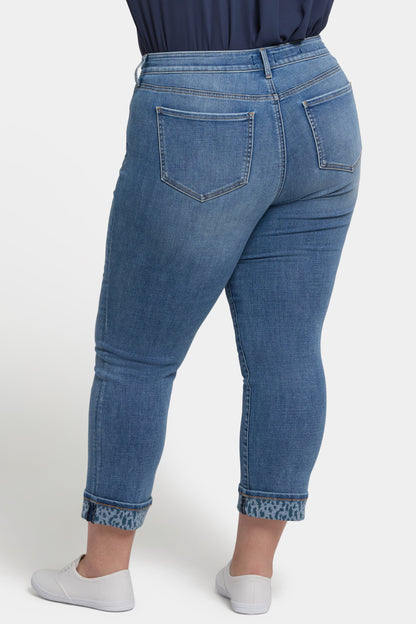 Marilyn Straight Ankle Jeans In Plus Size - Barcelona Breeze