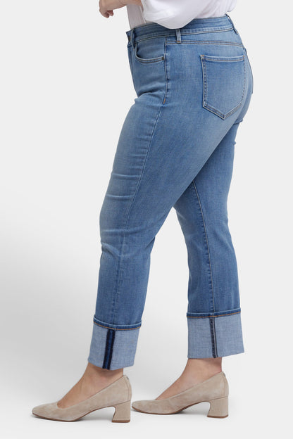 Marilyn Straight Jeans In Plus Size - Barcelona Breeze