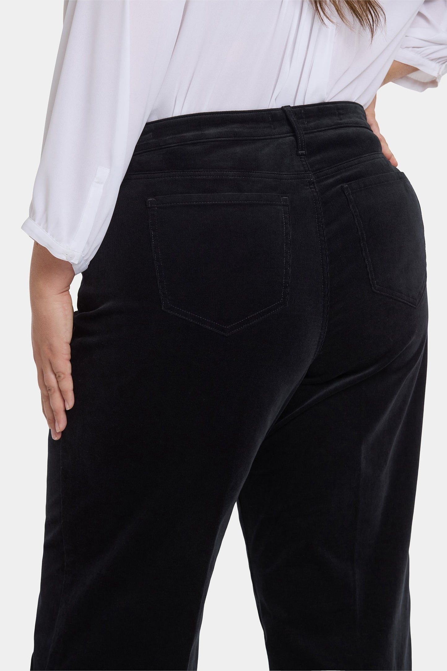 Teresa Wide Leg Pants In Plus Size - Black