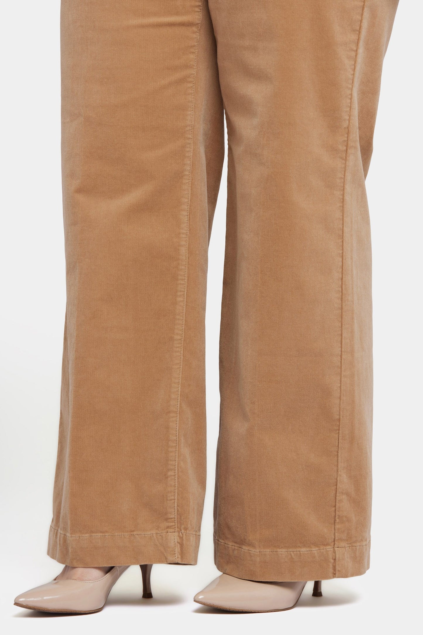 Teresa Wide Leg Pants In Plus Size - Sand Dune