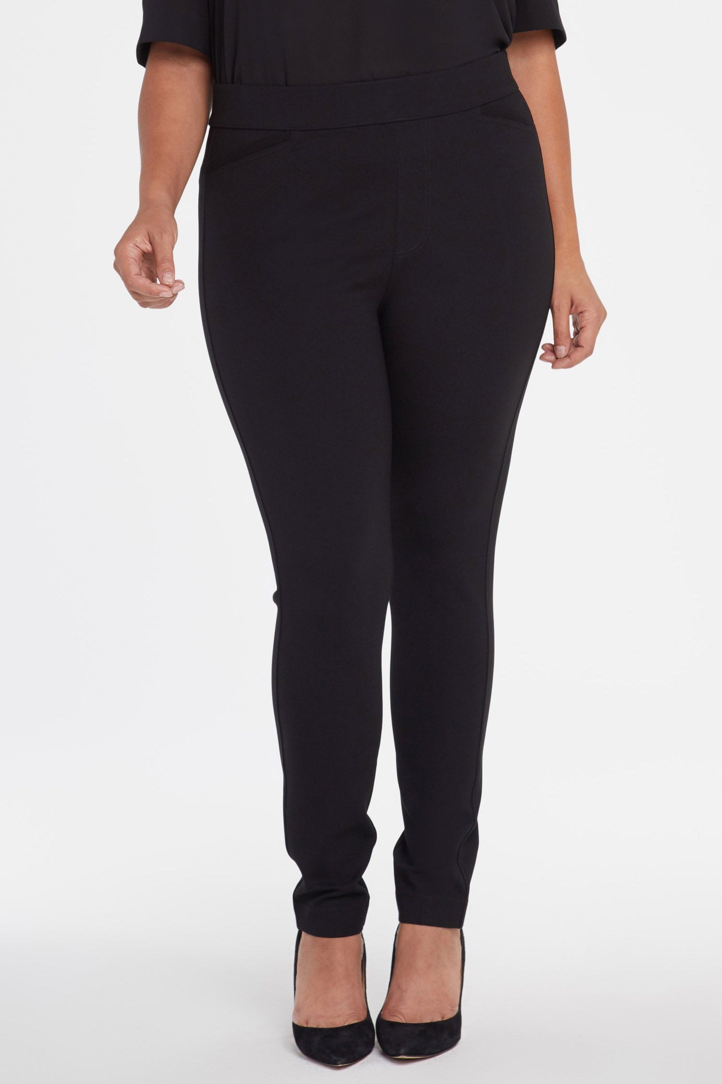 Pull-On Legging Pants In Plus Size - Black