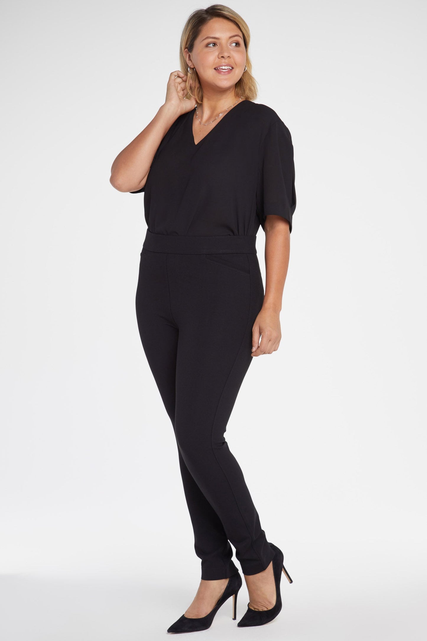 Pull-On Legging Pants In Plus Size - Black