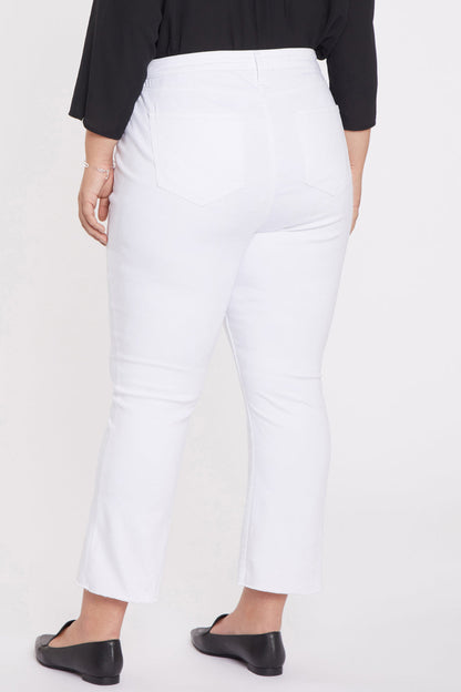 Slim Bootcut Ankle Jeans In Plus Size - Optic White