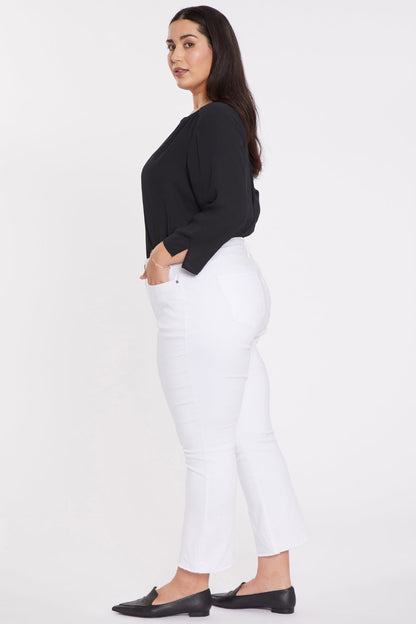Slim Bootcut Ankle Jeans In Plus Size - Optic White
