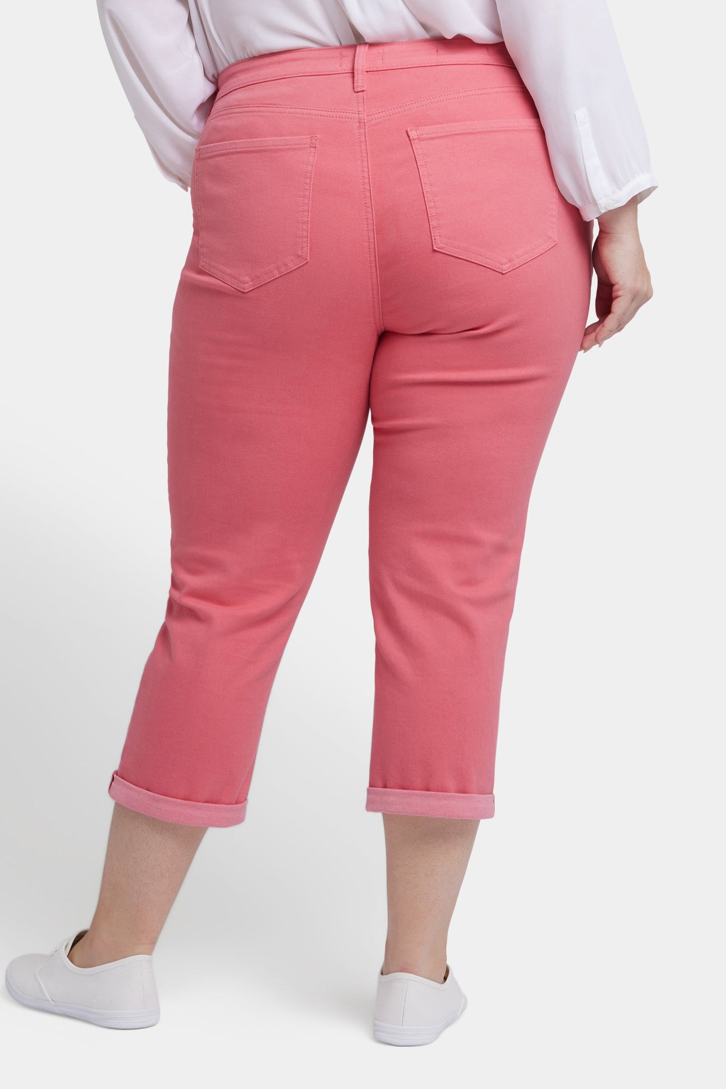 Chloe Skinny Capri Jeans In Plus Size - Spiced Coral