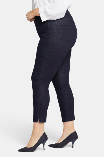 Skinny Ankle Pull-on Jeans In Plus Size - Rinse