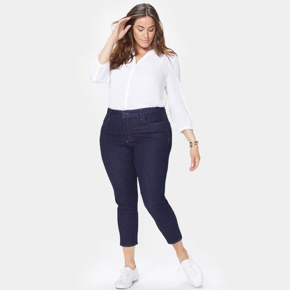 Alina Skinny Ankle Jeans In Plus Size - Rinse