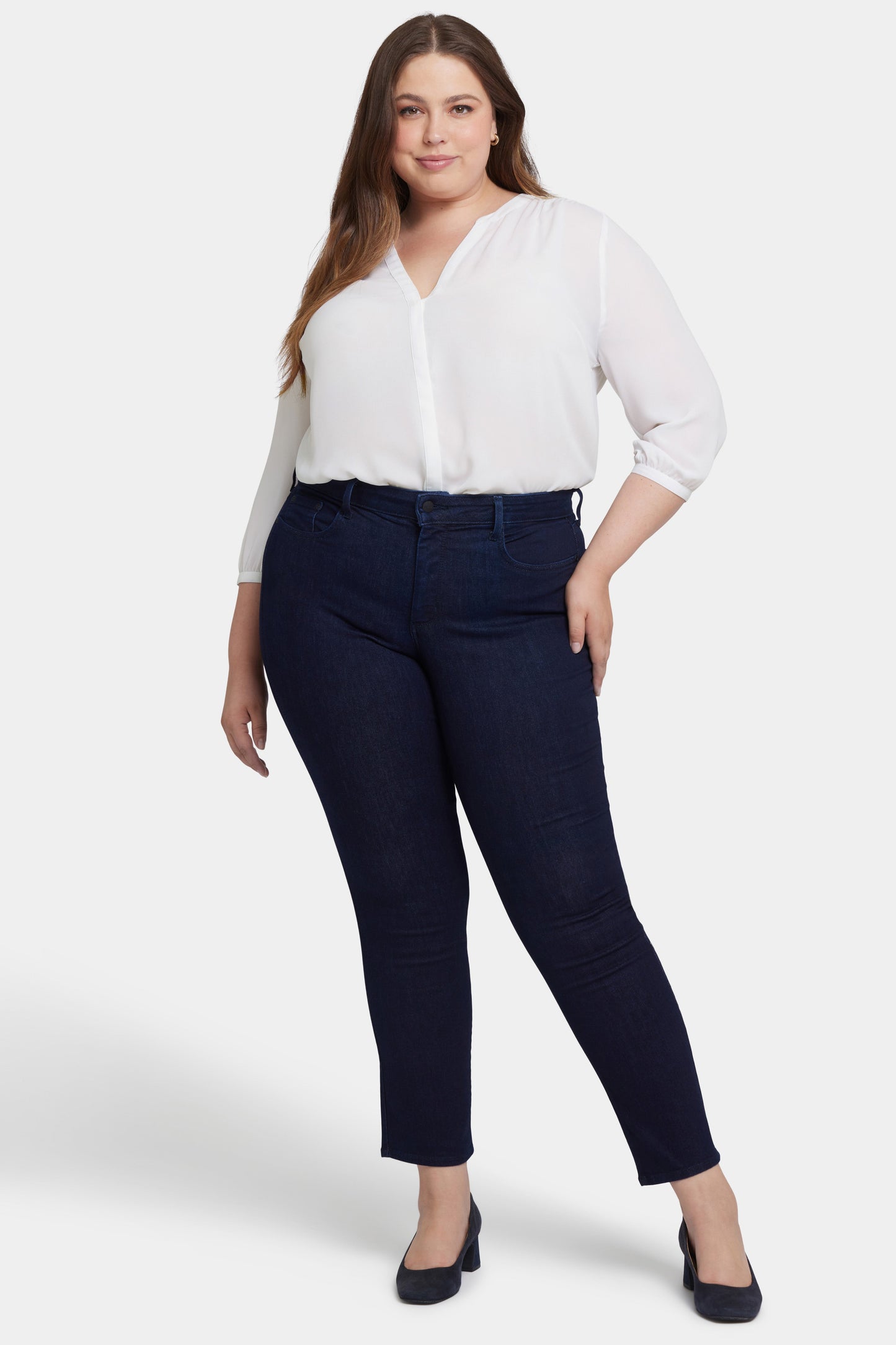 Sheri Slim Jeans In Plus Size - Rinse