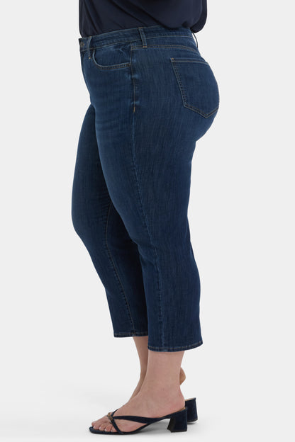 Relaxed Piper Crop Jeans In Plus Size - Rio Rapids