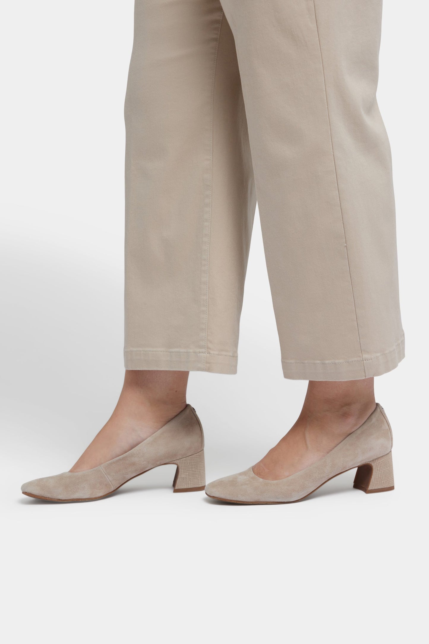 Teresa Wide Leg Ankle Jeans In Plus Size - Feather