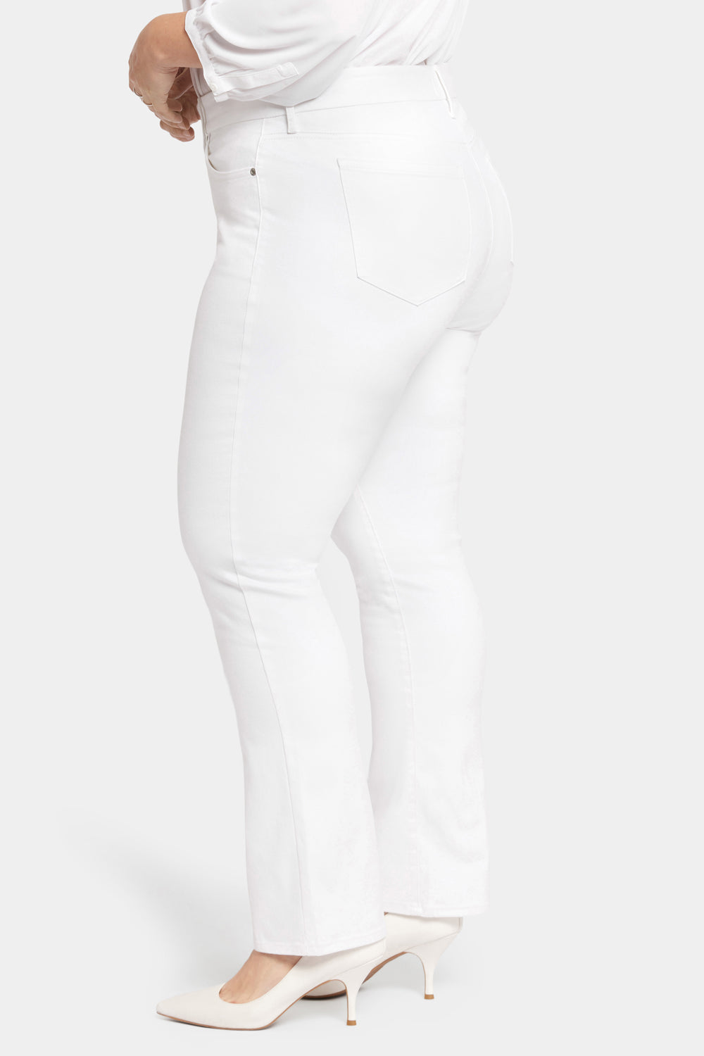 Waist-Match™ Marilyn Straight Jeans In Plus Size - Optic White