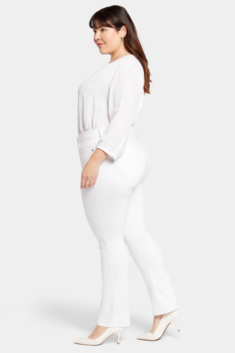 Waist-Match™ Marilyn Straight Jeans In Plus Size - Optic White
