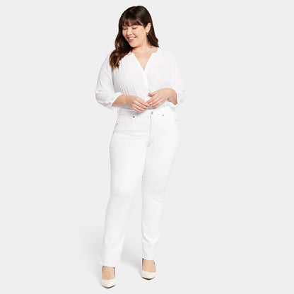 Waist-Match™ Marilyn Straight Jeans In Plus Size - Optic White