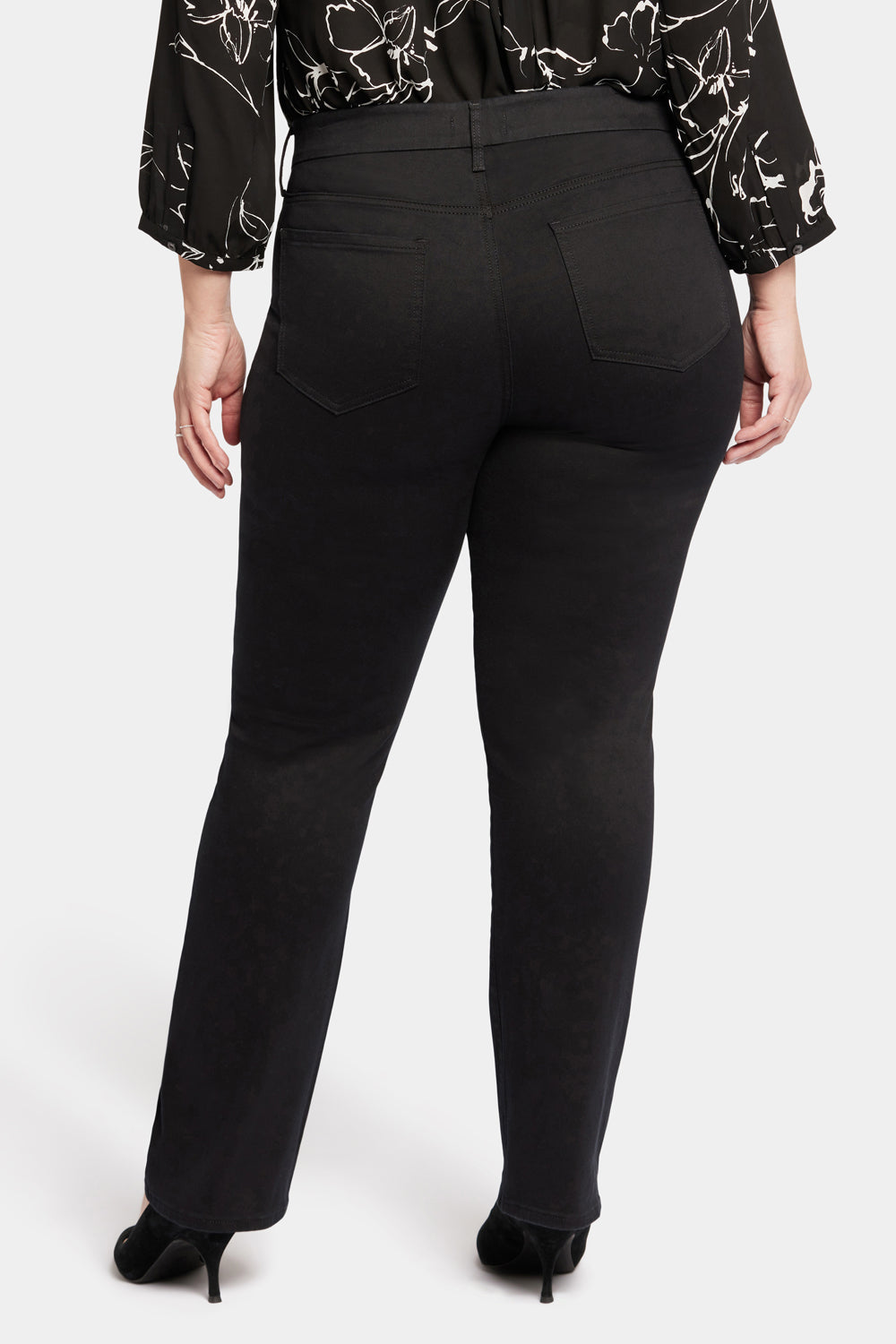Waist-Match™ Marilyn Straight Jeans In Plus Size - Black