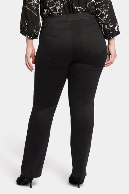 Waist-Match™ Marilyn Straight Jeans In Plus Size - Black