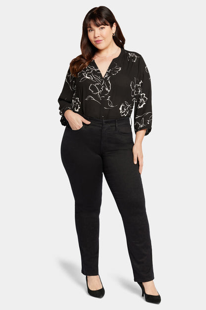 Waist-Match™ Marilyn Straight Jeans In Plus Size - Black