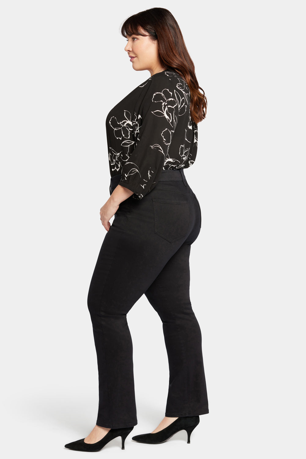 Waist-Match™ Marilyn Straight Jeans In Plus Size - Black