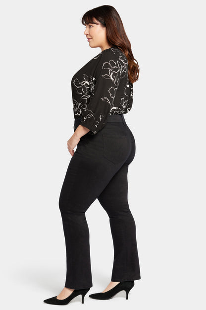 Waist-Match™ Marilyn Straight Jeans In Plus Size - Black