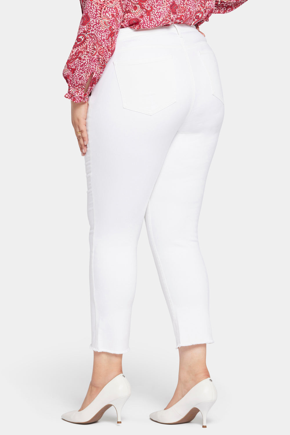 Sheri Slim Ankle Jeans In Plus Size - Optic White