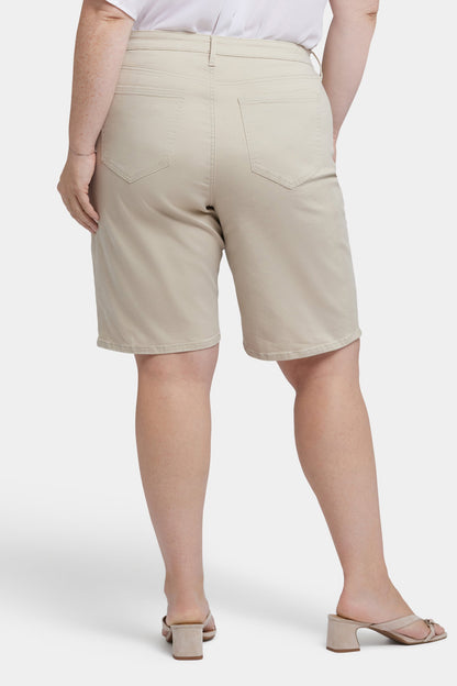 Lilly Denim Shorts In Plus Size - Feather