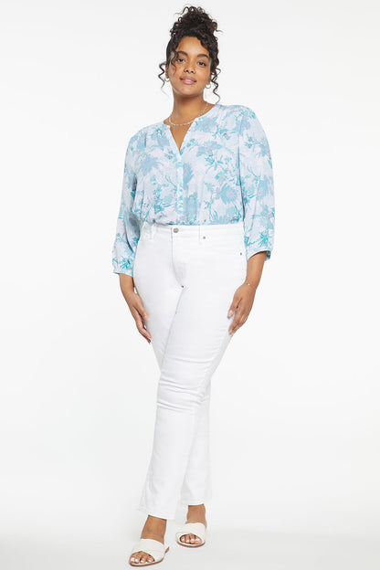 Sheri Slim Jeans In Plus Size - Optic White