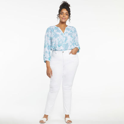 Sheri Slim Jeans In Plus Size - Optic White