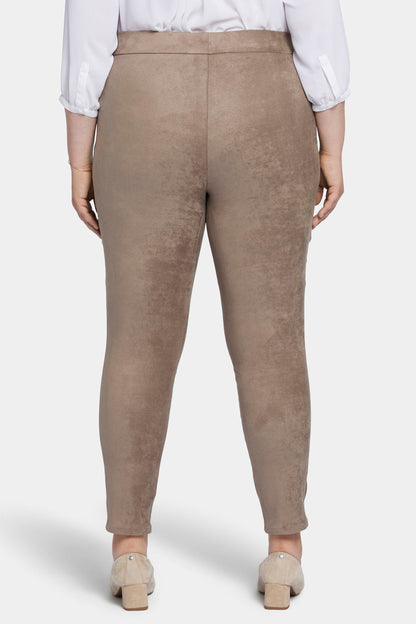 Basic Legging Pants In Plus Size - Saddlewood