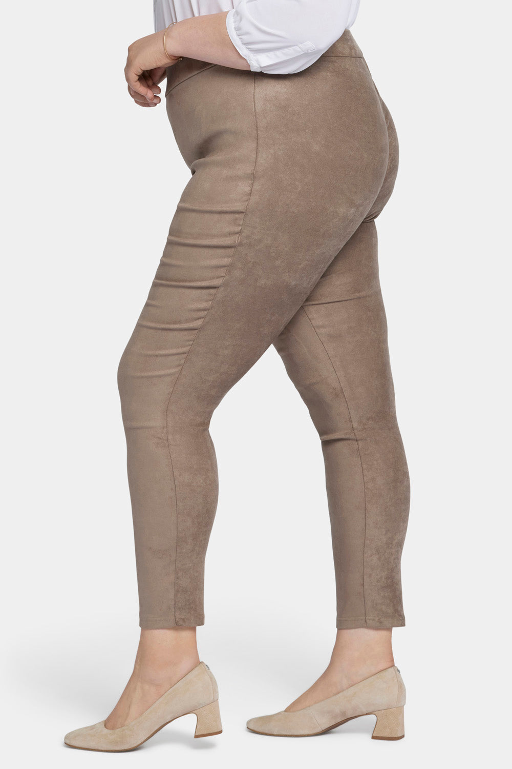 Basic Legging Pants In Plus Size - Saddlewood
