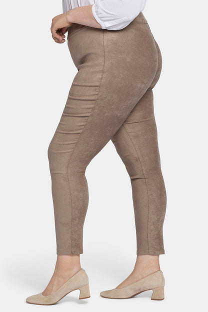 Basic Legging Pants In Plus Size - Saddlewood