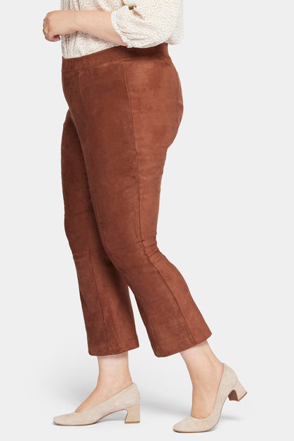 Slim Bootcut Pull-On Pants In Plus Size - Coffee Bean