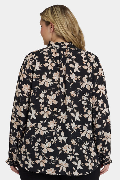 Pleated Front Tunic In Plus Size - Claudette